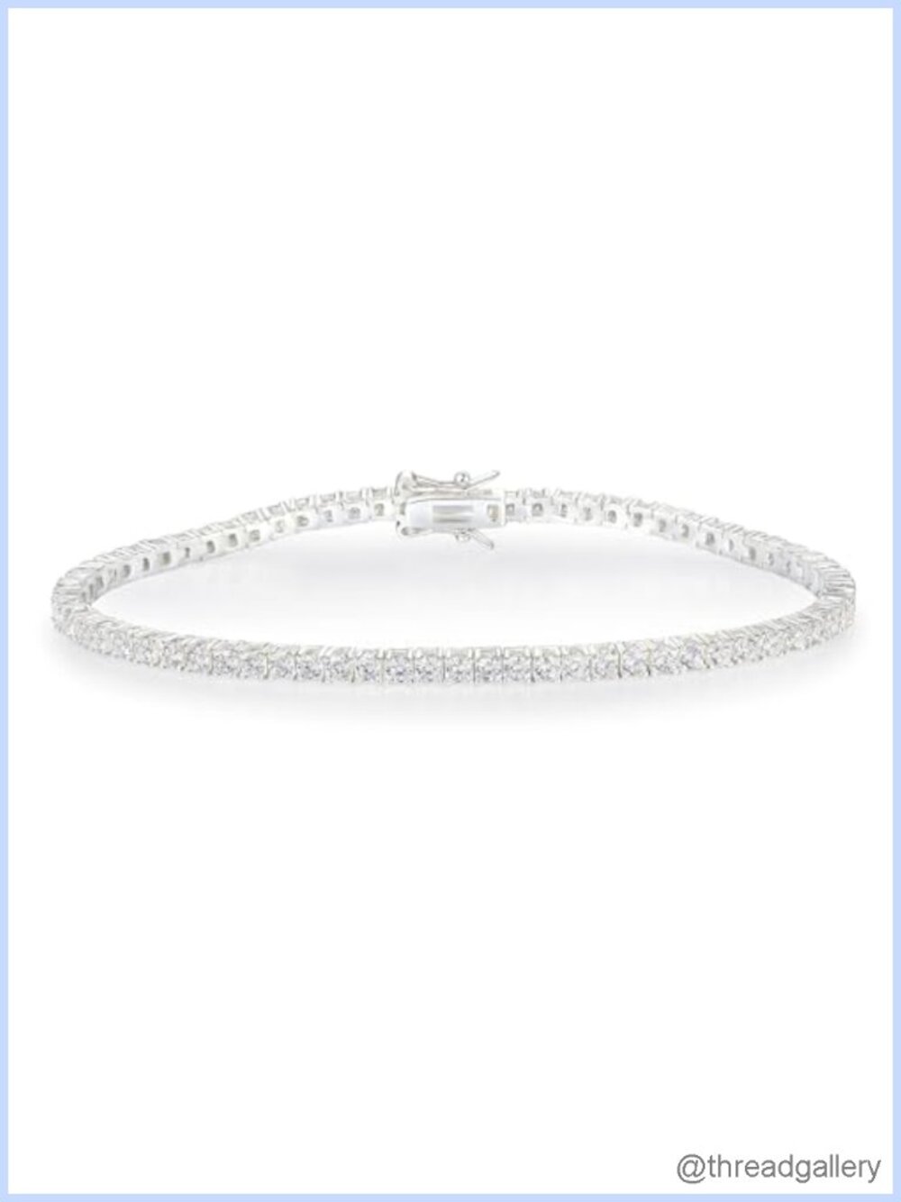 Cubic Zirconia Tennis Bracelet 18K Gold Plated